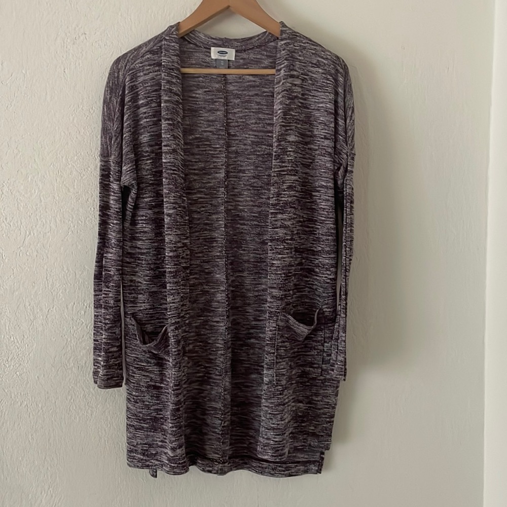 Old navy long line heathered sweater cardigan